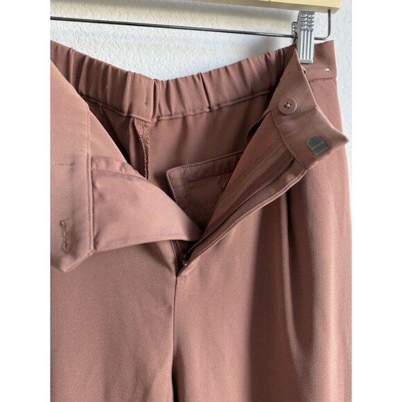 Uniqlo Women’s Brown Pink Drape Relaxed Jogger Tapered Pants Size Medium - Picture 8 of 11